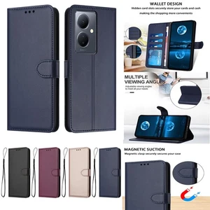 Wallet Case Flip Stand Shockproof Cover for Vivo Y20 Y17 Y12 Y15 Y11 Y33S Y21 - Picture 1 of 16