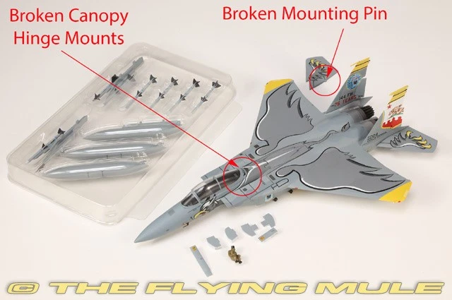 JCW-72-F15-013 JC Wings 1:72 F-15C Eagle, 194th FS *DEFECTIVE* See Description - Image 1 of 4