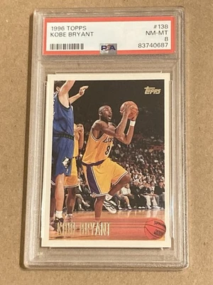 科比·布莱恩特 1996-97 Topps PSA 8 近乎完好新秀 # 138 — 第 1/3 张图片