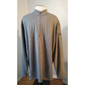 Pebble Beach Men's Gray Performance 1/4 Zip Long Sleeve Size XXL Golf FLAW NAME - Picture 1 of 18