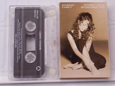 Mariah Carey - Without You & Never Forget You Cassette Single 1994 Columbia - Image 1 of 2