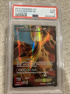 Charizard EX - Full Art Holo XY Flashfire #100 PSA 9 2014 Pokemon FA 100/106 - Image 1 of 2