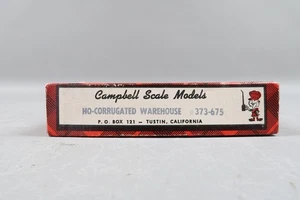 HO Scale Craftsman Kit - Campbell Scale Corrugated Warehouse - Unassembled - Imagen 1 de 5