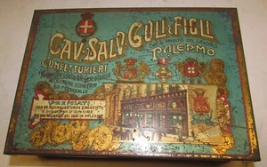 Scatola di latta ditta Gulì Guli Palermo - Picture 1 of 8