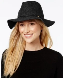 Calvin Klein Linked Chord Wool Panama Hat - One Size, Black #6431 - Picture 1 of 6
