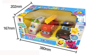 Pinkfong Baby Shark super Rescue Team 3 Set Police Car Ambulance Fire Truck - Picture 1 of 11