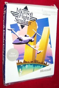 Microsoft Flight Simulator 3.0 CIB World Trade Center arte MS-DOS manual y discos - Imagen 1 de 11