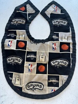 NBA San Antonio Spurs Baby Bib Infant Newborn - Image 1 of 4