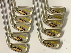 Ping I3 O Size Yellow Dot Irons 3-PAS JZ Cushin Stiff Steel Shaft Good Condition - Picture 1 of 6