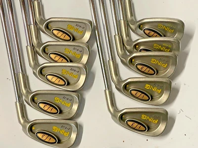 Ping I3 O Size Yellow Dot Irons 3-PAS JZ Cushin Stiff Steel Shaft Good Condition - Image 1 of 4