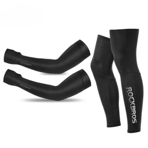 Arm Sleeve Cycling Basketball Arm Warmer Protect Men Sports Leg Warmer Cover - Picture 1 of 30