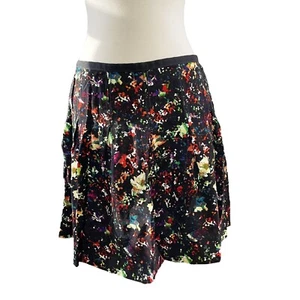 GAP Konfetti plissierter Skaterrock Damen Größe 10 schwarz bunte Taschen Y2K Preppy - Bild 1 von 9