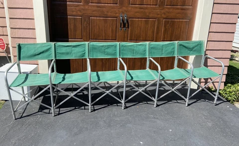 Antique Outdoor Folding Connecting Chairs Gay Products, Inc Cover
