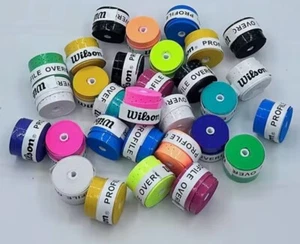 Wilson Haftschläger Over Grip Tape dünn rutschfest perforiert Badminton Tennis - Bild 1 von 16