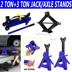 Soporte para gato de coche de 3 toneladas 2 piezas o 2 toneladas hidráulico piso carro gato o gato de tijera - Imagen 1 de 15