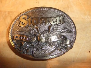Starrett Made in the USA NICKEL PLATED Belt Buckle Great American MADE Co. Eagle - Picture 1 of 3