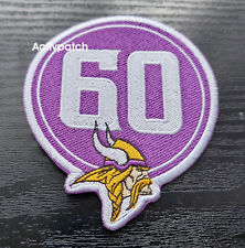 Minnesota Vikings 60th Anniversary Logo Patch NFL Football Superbowl USA Sports
