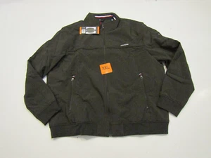 TOMMY HILFIGER Green Bomber Jacket Coat Size XX-Large XXL NWT Mens - Picture 1 of 2