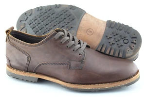 Men's TIMBERLAND 'Bardstown' Dark Brown Leather Plain Toe Oxfords Size US 8 - D - Picture 1 of 6