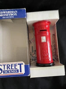 RARE VINTAGE ZELOX BRITISH POSTAL ER II VII ROYAL MAIL COLLECTION BOX COIN BANK - Picture 1 of 8