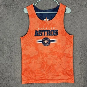Houston Astros Sleeveless Hawaiian Mesh Reversible Jersey Medium Baseball RARE - Picture 1 of 10