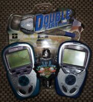 play by yourself or hook up with a friend and play against an opponent Handheld game with connector cord .. Ages 5+ Excalibur 385-2-CS DOUBLE PLAY BASEBALL 