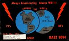 CB RADIO CARD "Pic of 2 Globes,Root Dr./Lady Root,Always Broad-Casting",(Q4359)