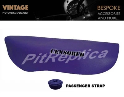 FUNDA ASIENTO KAWASAKI KLX250R KLX250 D2/D3/D4 1994 '95 '96 CON CORREA *PÚRPURA* [KOVTO] Foto 1 de 4