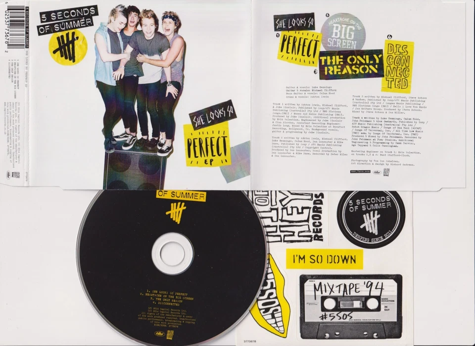 5 Seconds Of Summer – She Looks So Perfect - Import 4 Track Maxi CD 2014 Sticker - Bild 1 von 1