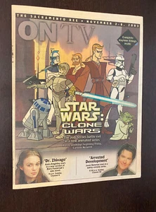 STAR WARS CLONE WARS -- Sacramento Bee November 2003 TV Insert -- Scarce - Picture 1 of 2