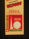 1939 New York World's Fair Souvenir Compliments Of Anacin And Your Druggist Nyc