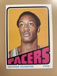 1972-73 Topps - #183 George McGinnis (RC) INdiana Pacers (d) HOF - Picture 1 of 8