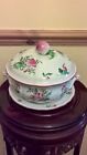 antique french faience lunville hand painted in enamels tureen with plate