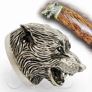 RvD Knife Pommel WOLF German Silver for Knife Custom Making Handle Bolster CooB - Picture 1 of 7