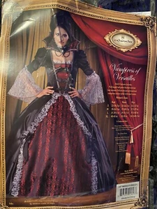 Vampiress Of Versailles Costume Small Halloween Horror Victorian Steampunk - Picture 1 of 4