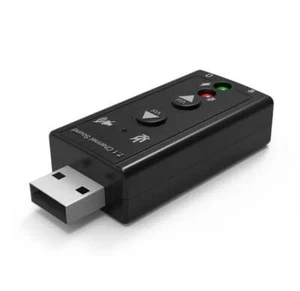 High Quality Mini USB 2.0 Mic Line In / Out Audio Pocket Soundcard Input - Picture 1 of 11