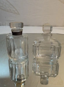2 Vintage French Perfume Mini Bottles Le Galion & Caron Paris Original Stoppers - Picture 1 of 8