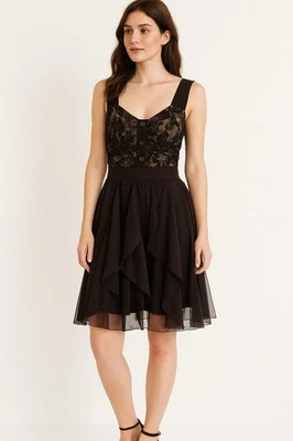 S.L. Vestido romántico de hadas Fashions para mujer con corpiño de encaje Y2K Whimsigoth talla pequeña Foto 1 de 4