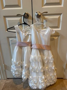 Bonnie Jean white young girl flower dress - Picture 1 of 1