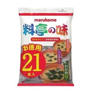 🍲 Zuppa di Miso Fresco Marukome “Ryotei no Aji” – Assortimento 21 Porzioni - Foto 1 di 5