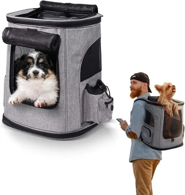 Mobiclinic® Pets, Haustier Rucksack, Thor, Faltbar, Mesh-Fenster - Bild 1 von 4