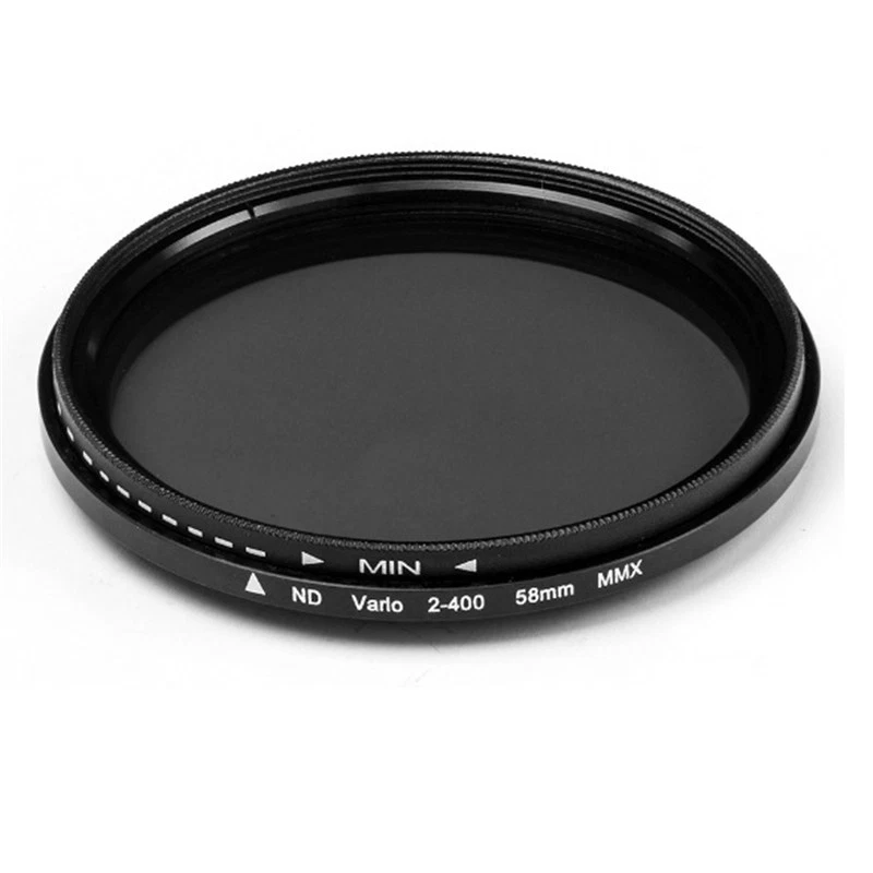ND2-400 Lens Kits Variable 52mm 55mm Neutral Density ND Filter 58 62 67 72 77mm - Image 1 of 4