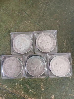 5 George V Silver Half Crowns, all dated between 1930 - Image 1 of 2