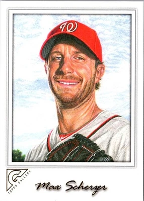 2017 Topps Gallery Max Scherzer #150 Washington Nationals Baseball Card - Image 1 of 2