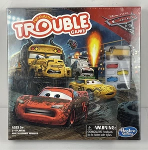 Disney Pixar Cars 3 Trouble Game COMPLETE Hasbro Gaming 2016 Pop O Matic Race - Picture 1 of 4