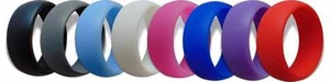 Flexible Rubber Silicone Wedding Ring Band Men, Women New - Picture 1 of 1