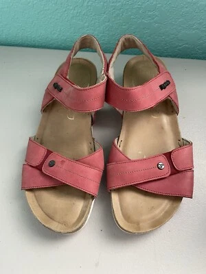 Sandalias Fly Flot Vera Pelle Anatómicas Mujer Talla 38 Correa Doble Ajustable Foto 1 de 4