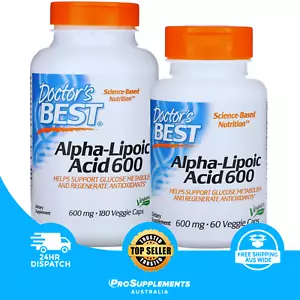 DOCTOR'S BEST Alpha-Lipoic Acid Antioxidants 600 mg, 2 Sizes - Picture 1 of 3