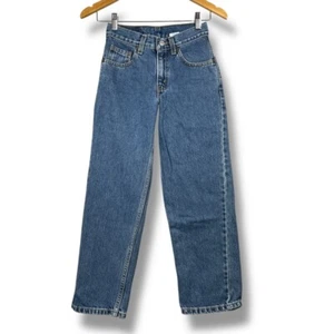 Levi's 550 Youth Relaxed Fit Jeans Regular Denim Blue Size 10 Y2K Grunge - Picture 1 of 9