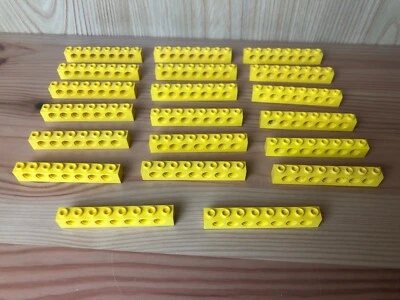 Lego 20x Technik Lochbalken 3702 Technic Brick 1 x 8 Holes gelb yellow 370224 - Bild 1 von 4